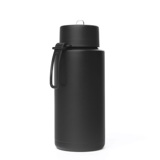 1L Reusable Bottles Silicone Handle Black